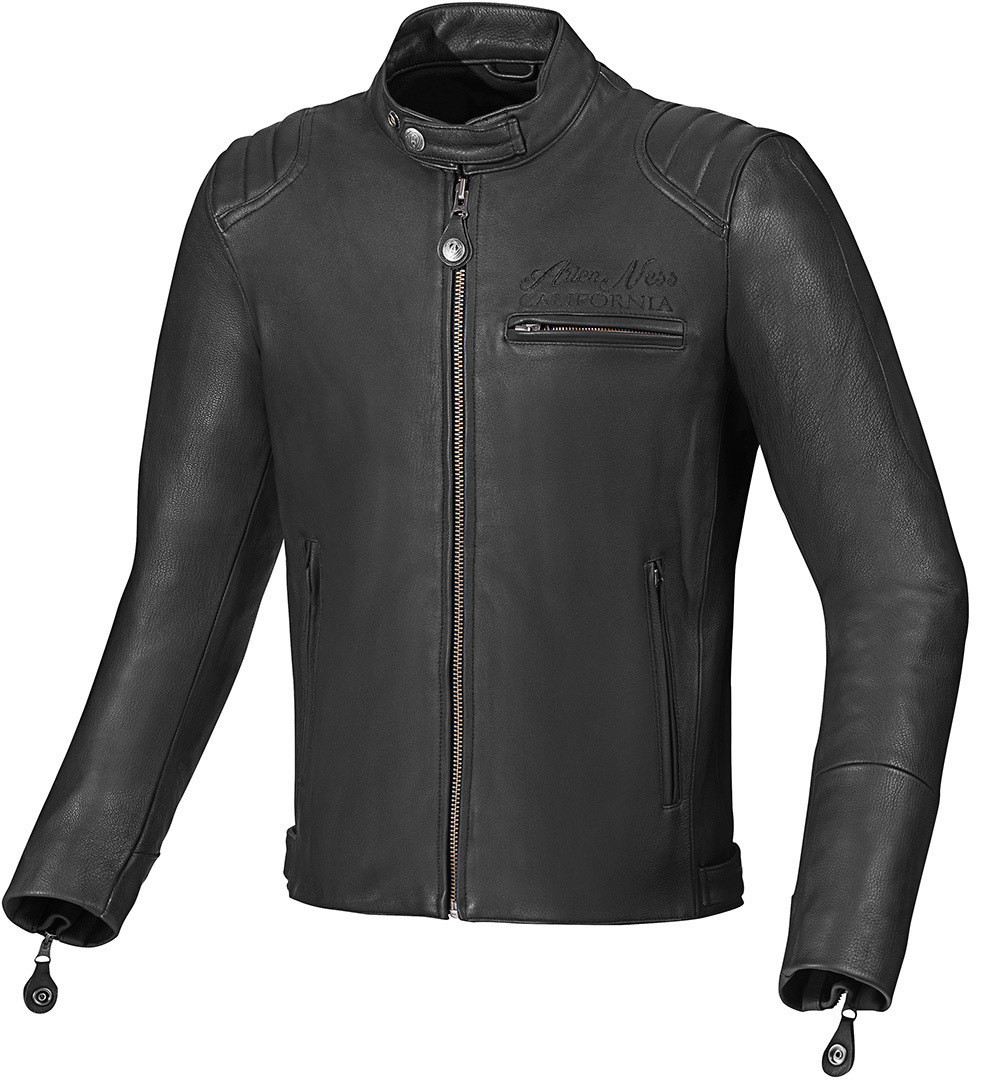 Image of Arlen Ness Milano Veste de moto en cuir Noir 48