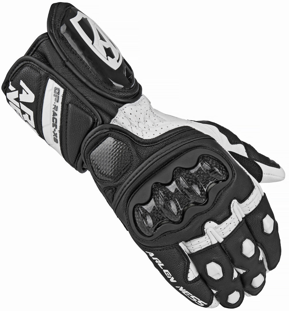 Arlen Ness Imola Gants de moto Noir Blanc XS