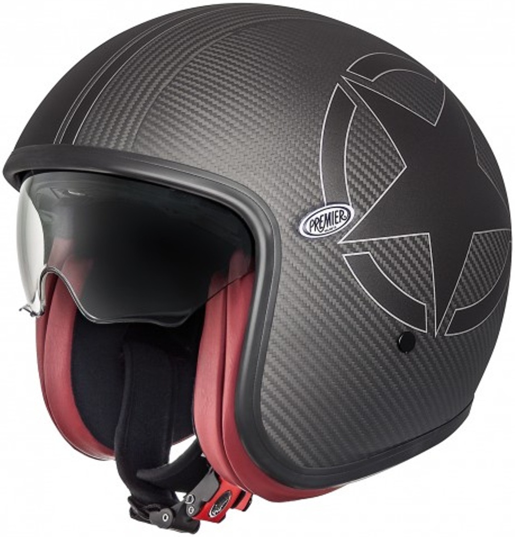 Premier Vintage Carbon Star Casque jet Noir XS