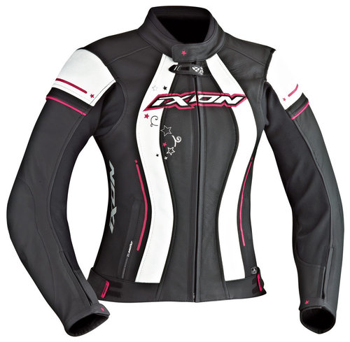 Ixon Alcyone Dames Leren Jas Zwart Pink 44 ixon kopen in de aanbieding