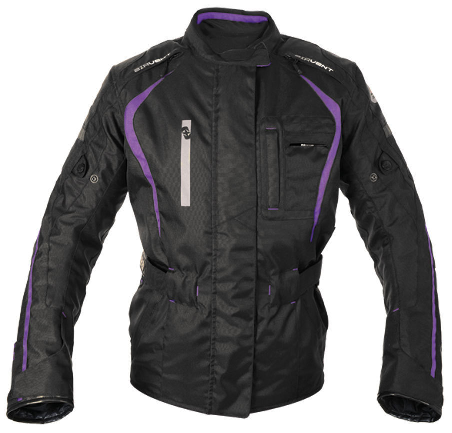 Oxford Dakota Veste textile de moto de longues dames Noir Pourpre XS 32 42