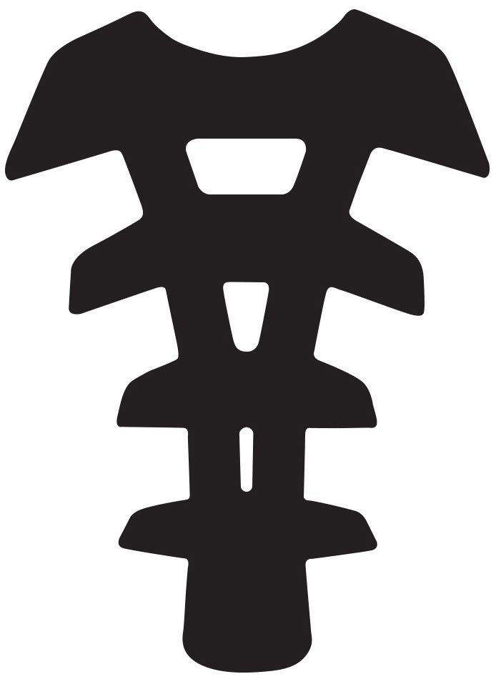 Image of Oxford Arachnid Spine Gel Tankpad Noir unique taille