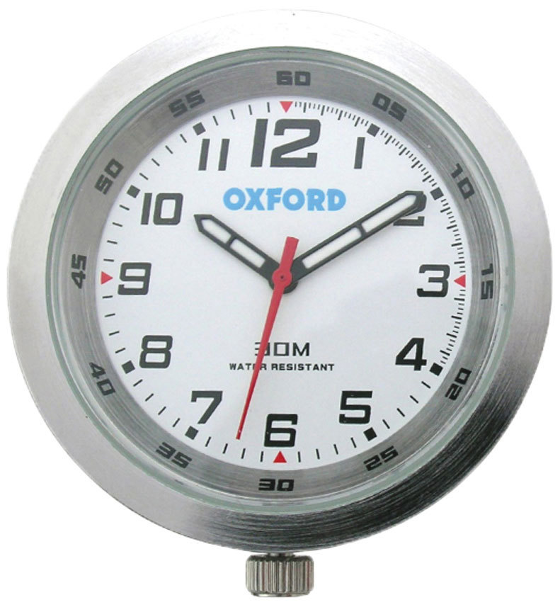 Oxford Analogue Horloge de moto Argent unique taille