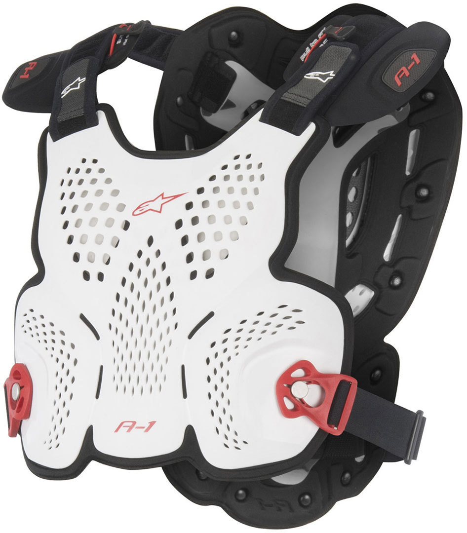 Image of Alpinestars A-1 Plastron 2016 Noir Blanc M L