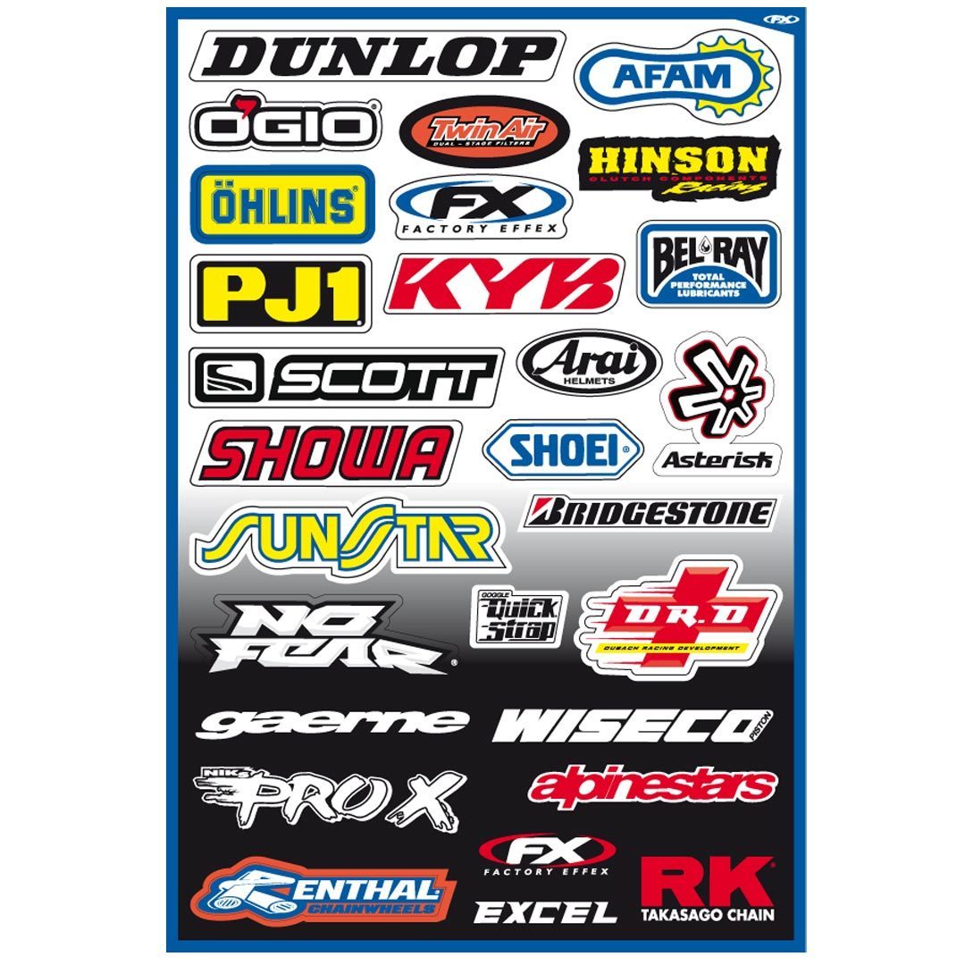 Büse FX Sponsor Sticker Kit A
