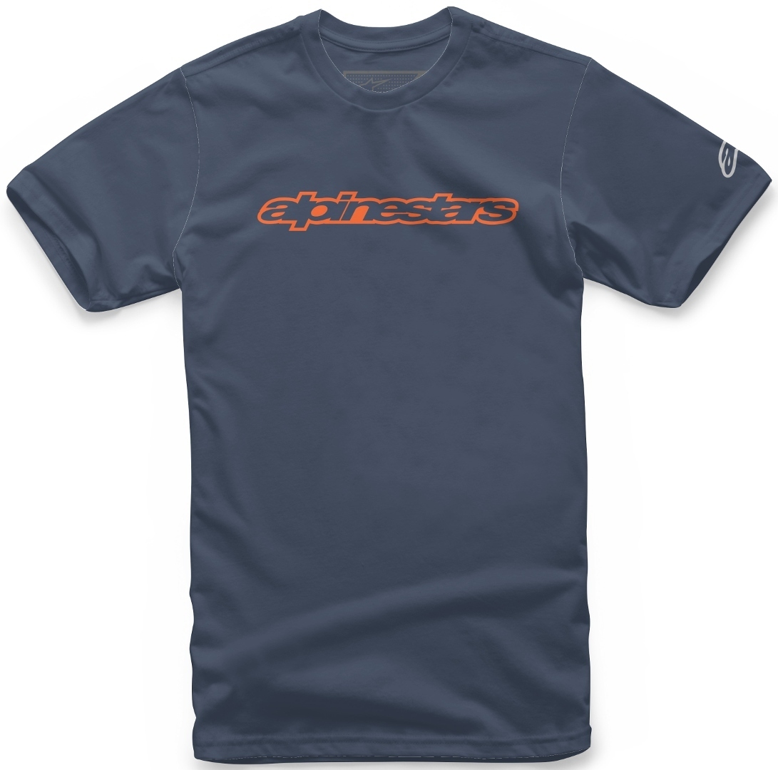 Alpinestars Wordmark T-Shirt Bleu Orange 2XL