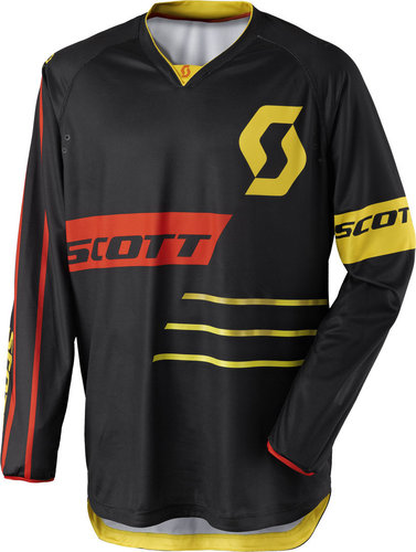 Scott 350 Dirt Motorcross Jersey 2017 Zwart Geel scott kopen in de aanbieding