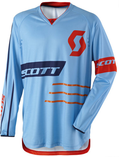 Scott 350 Dirt Motorcross Jersey 2017 Blauw Oranje 2Xl scott kopen in de aanbieding