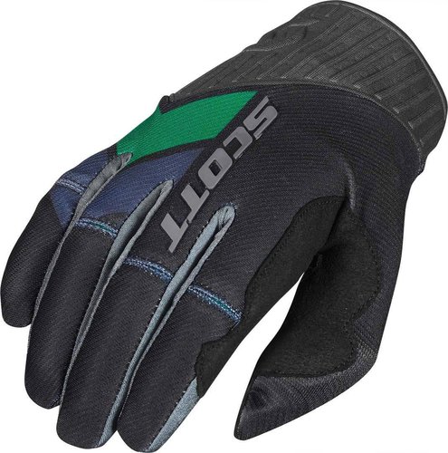 Scott 450 Podium Motorcross Handschoenen 2017 Zwart Groen scott kopen in de aanbieding