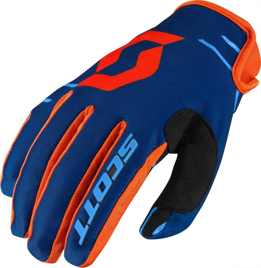 Scott 350 Dirt Gants de moto 2017 Bleu Orange S