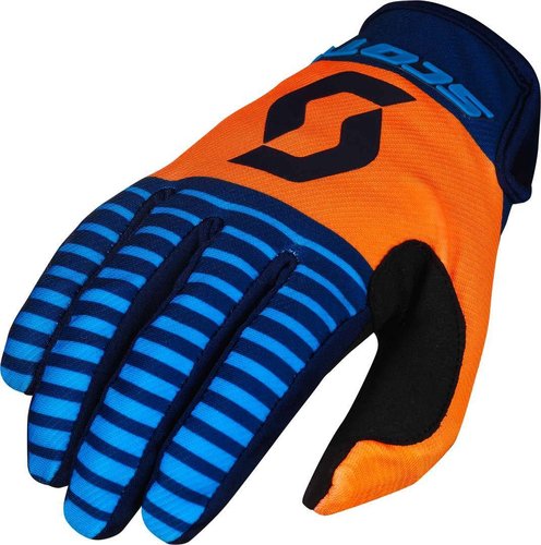 Scott 350 Track Motorcross Handschoenen 2017 Blauw Oranje 2Xl scott kopen in de aanbieding