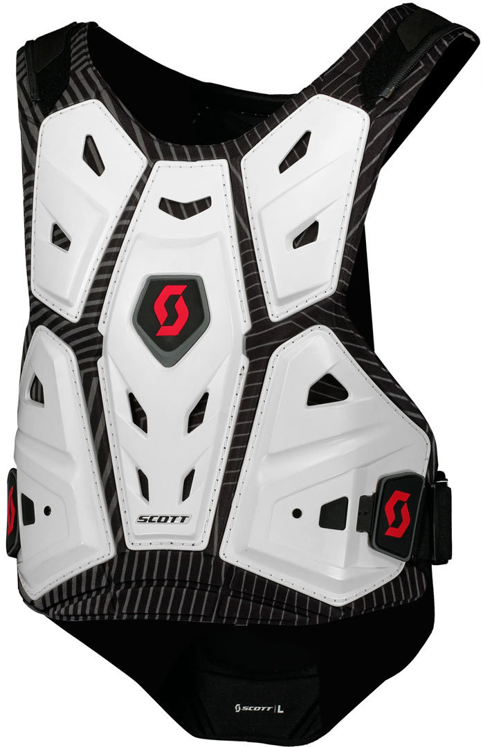 Scott Commander 2 Plastron Blanc Rouge L