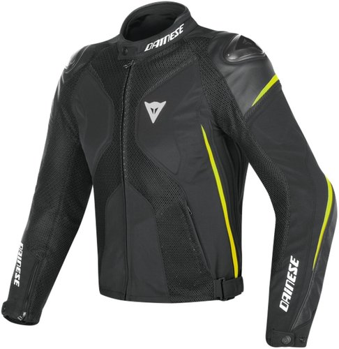 Dainese Super Rider D Dry Motorfiets Textiel Jas Zwart Geel 58 dainese kopen in de aanbieding