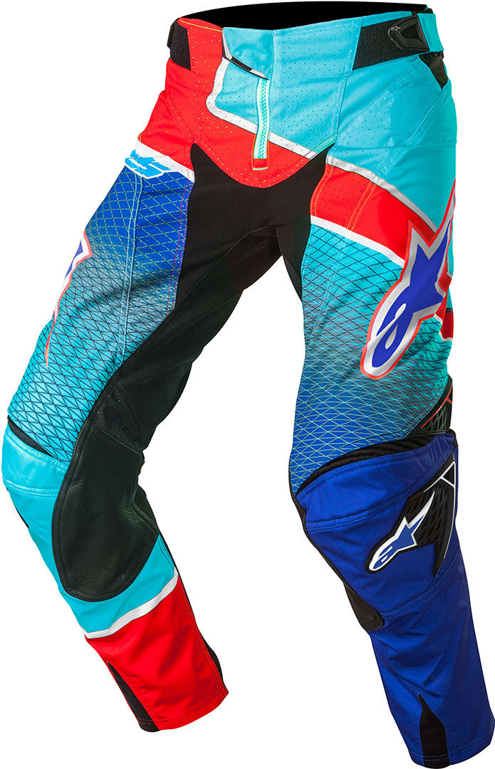 Alpinestars Techstar Venom Pantalon motocross 2017 Gris Bleu 30