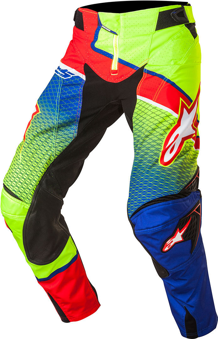 Alpinestars Techstar Venom Pantalon motocross 2017 Rouge Bleu Jaune 28