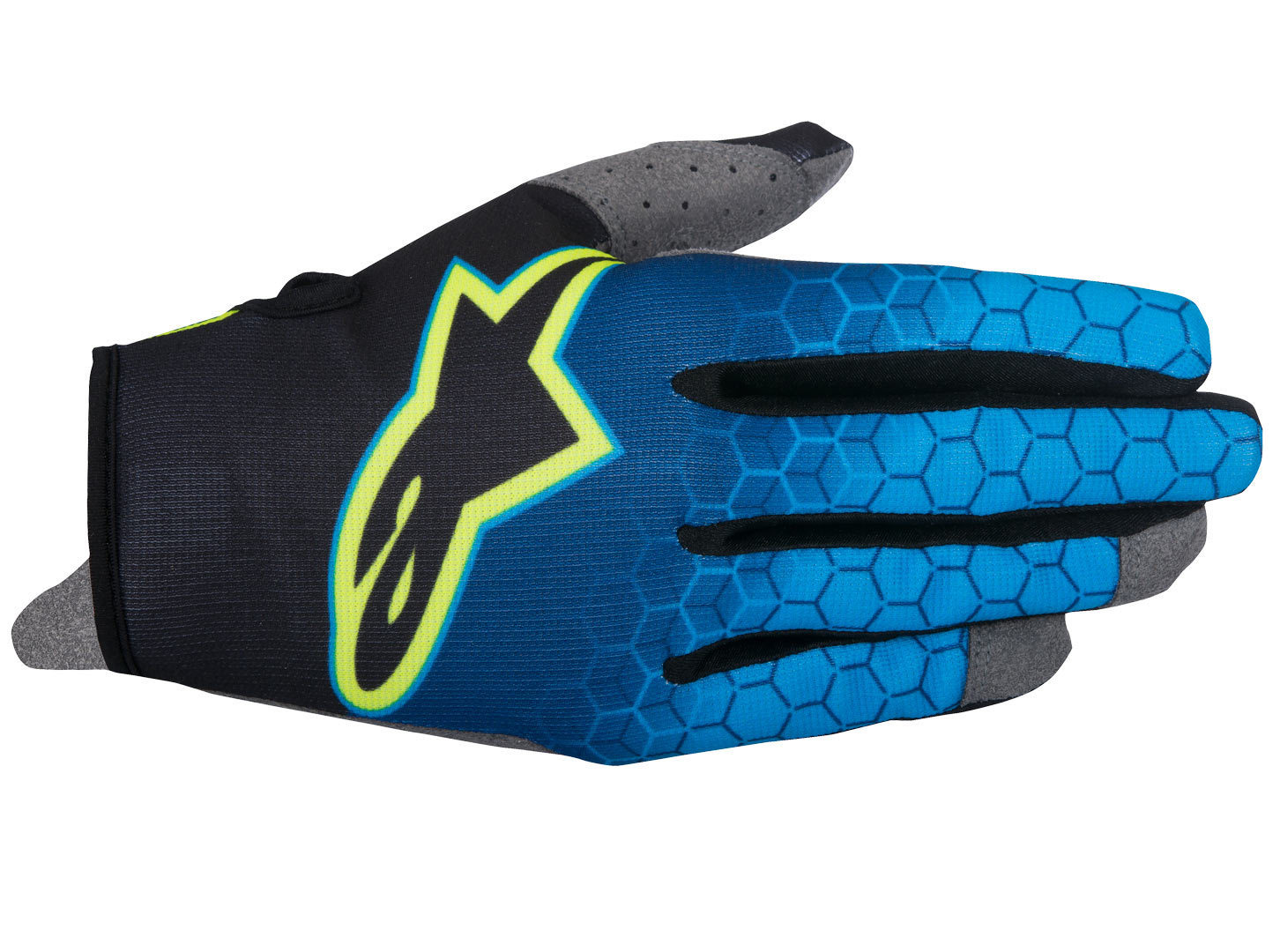 Alpinestars Radar Flight Gants Noir Bleu Jaune 2XL