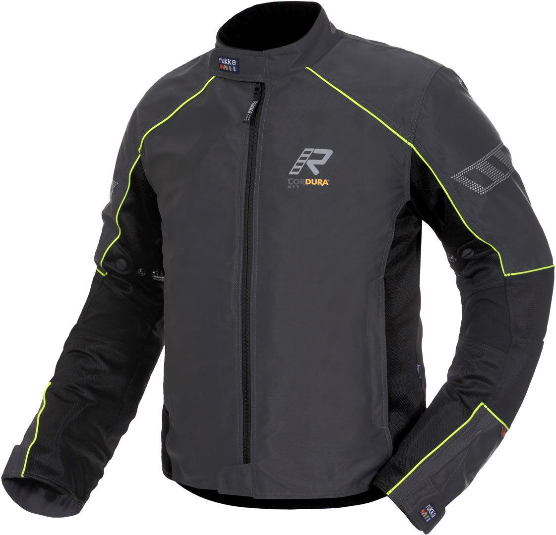 Image of Rukka AirAll Veste textile Noir Gris Jaune 52