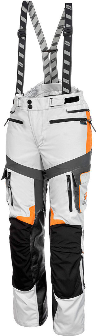 Rukka Roughroad Gore-Tex Pantalon de moto Blanc Orange 58