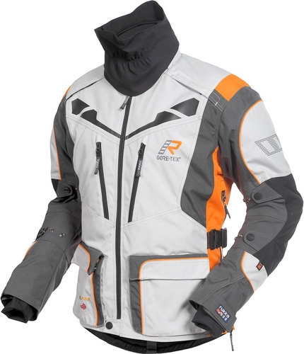 Rukka Roughroad Motorfiets Textiel Jas Wit Oranje 60 rukka kopen in de aanbieding