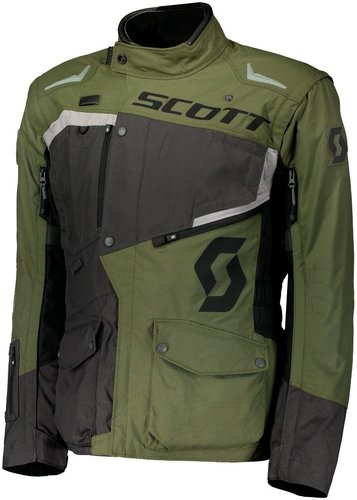 Scott Dualraid Dp Motorfiets Textiel Jas Grijs Groen 2Xl scott kopen in de aanbieding