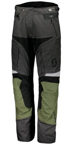 Scott Dualraid Dp Motorfiets Textiel Broek Grijs Groen scott kopen in de aanbieding