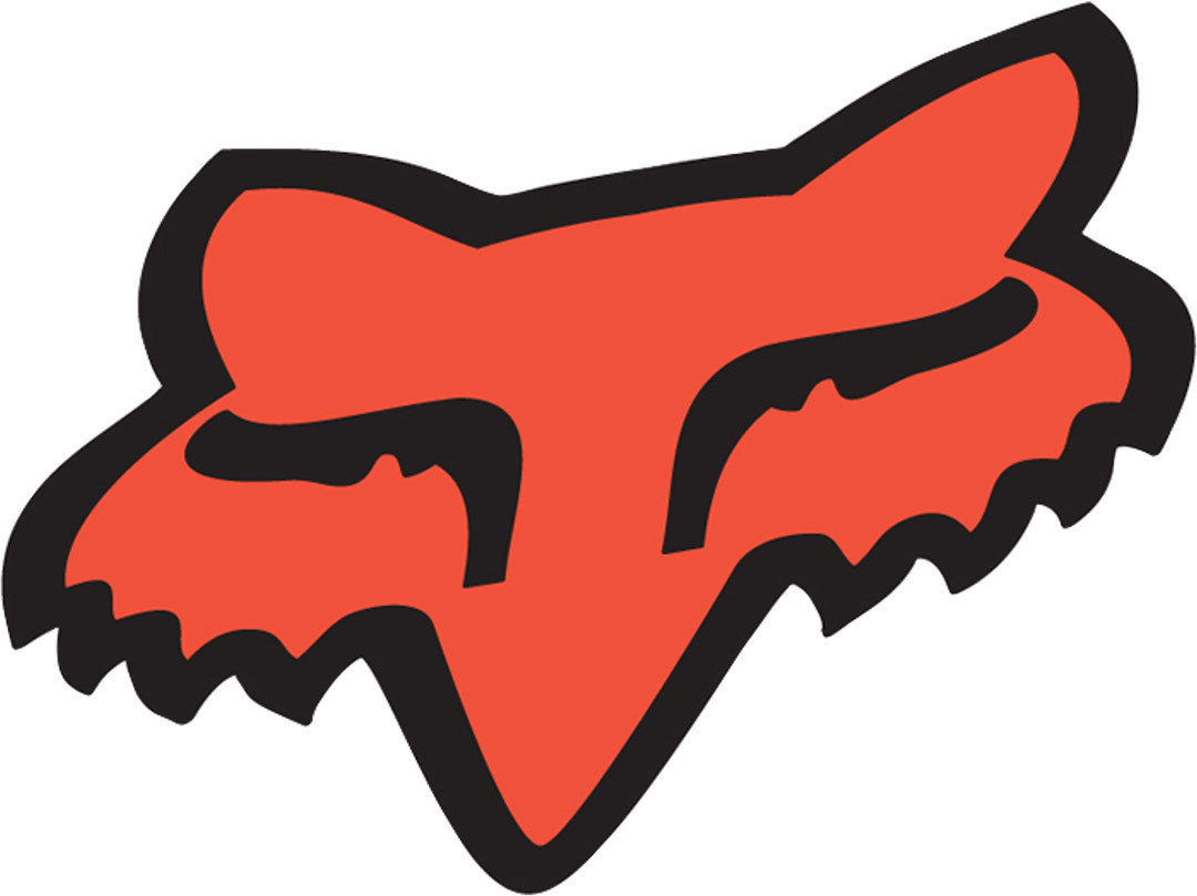 Fox Head Sticker 2,5 Zoll Orange