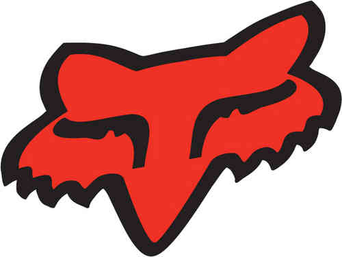 Fox Head Sticker 25 Zoll Rood fox kopen in de aanbieding