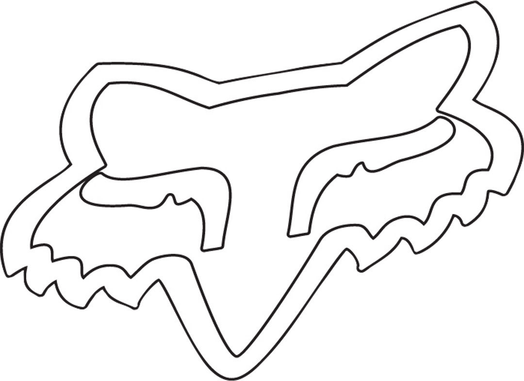 Fox Head TDC 2 Zoll Autocollant Blanc unique taille