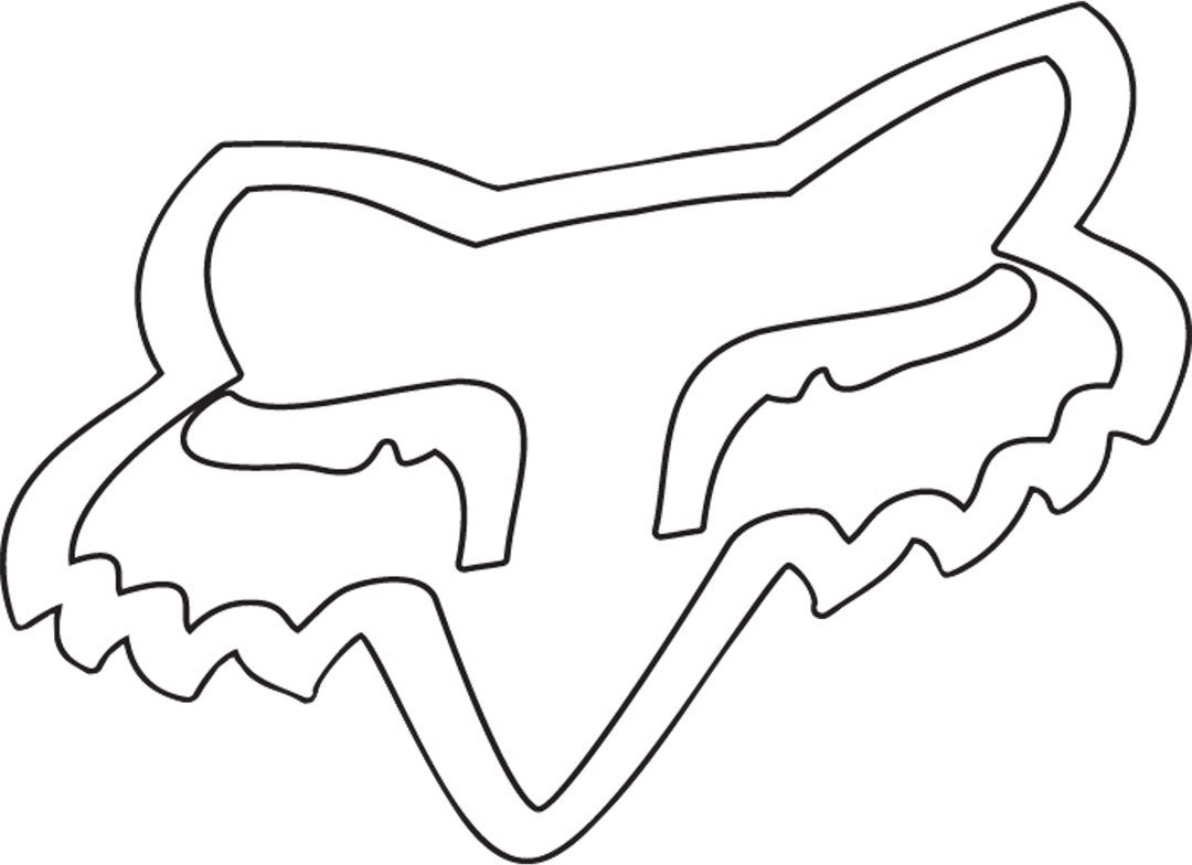 Fox Head TDC 4 Zoll Autocollant Blanc unique taille