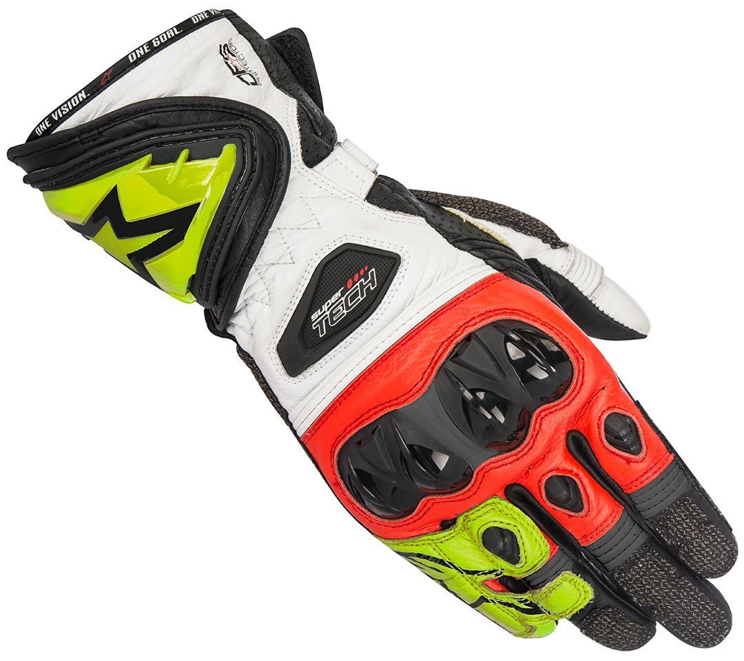 Alpinestars Supertech Racing Gants Noir Rouge Jaune S