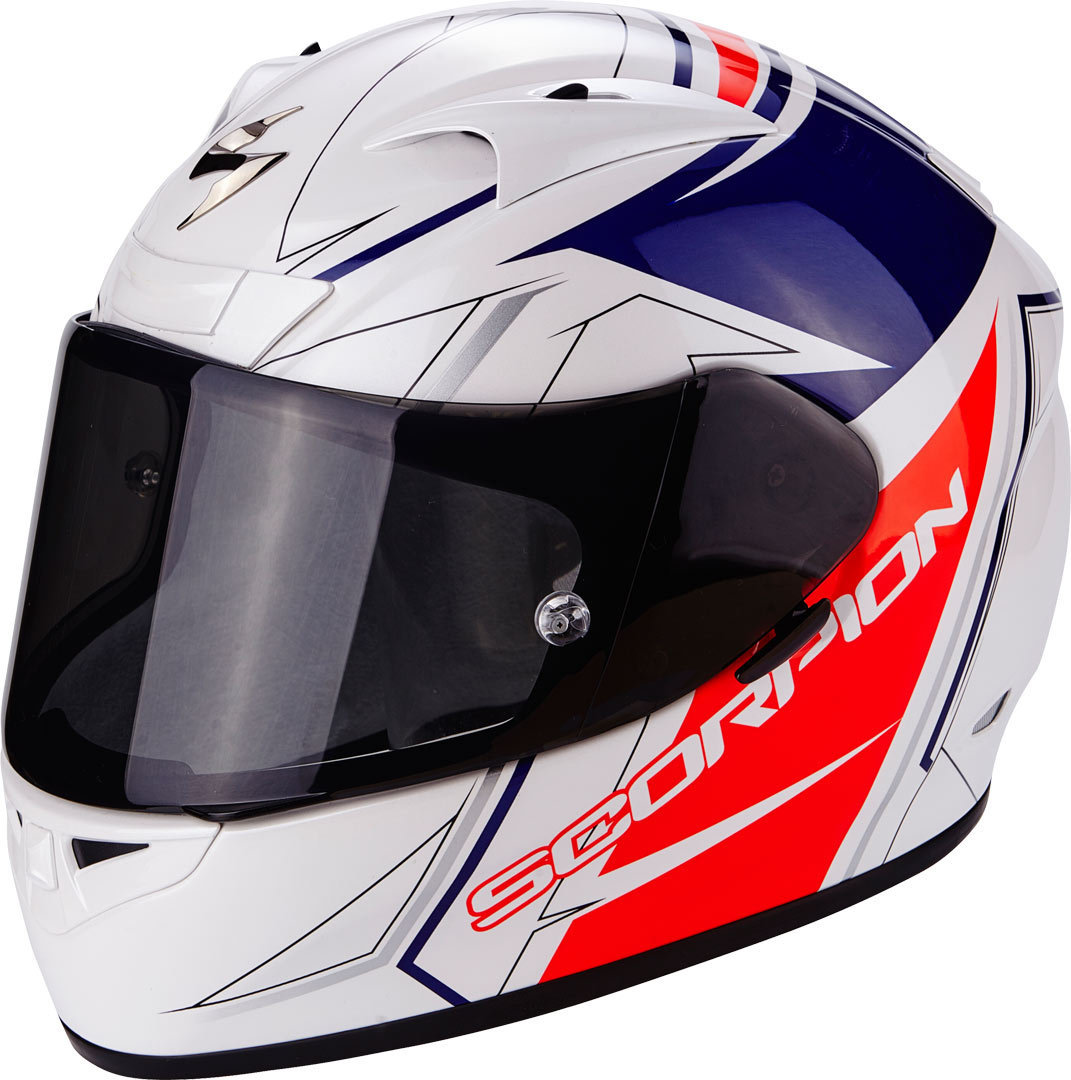 Scorpion Exo-710 Air Line Casque Blanc Rouge Bleu S