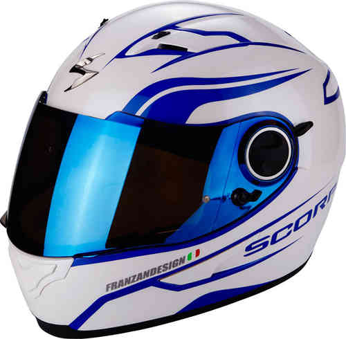 Scorpion Exo 490 Lu Helm Wit Blauw scorpion kopen in de aanbieding Scorpion Exo 490 Lu Helm Wit Blauw scorpion kopen in de aanbieding