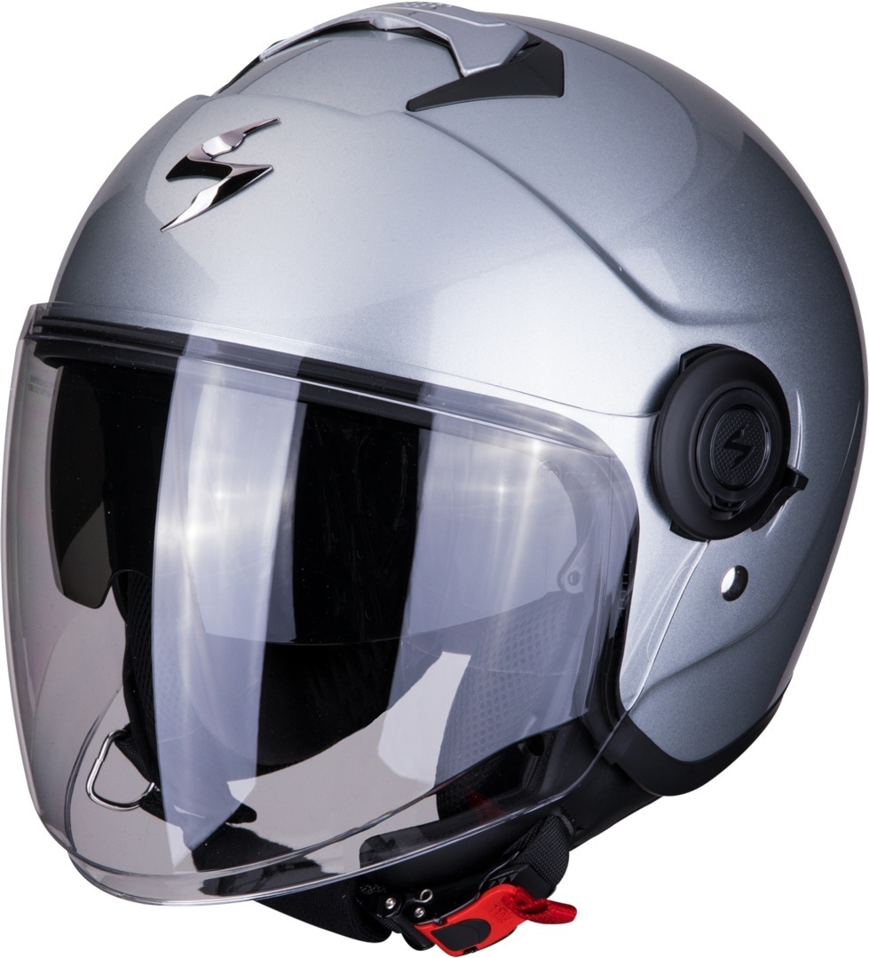 Scorpion Exo City Solid Casque Jet Argent XS 54 55