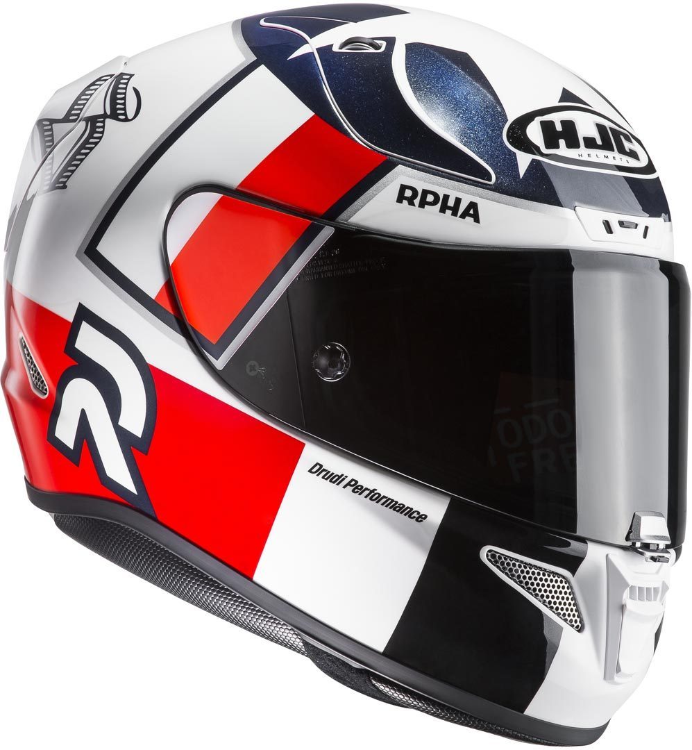 HJC RPHA 11 Ben Spies Casque Blanc Rouge Bleu 2XS