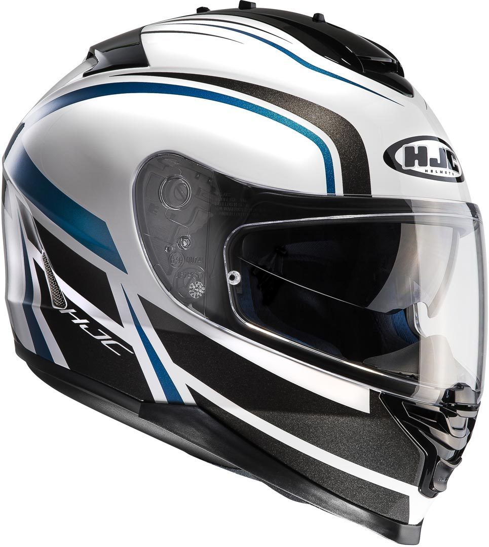 HJC IS-17 Cynapse Casque Noir Blanc Bleu S