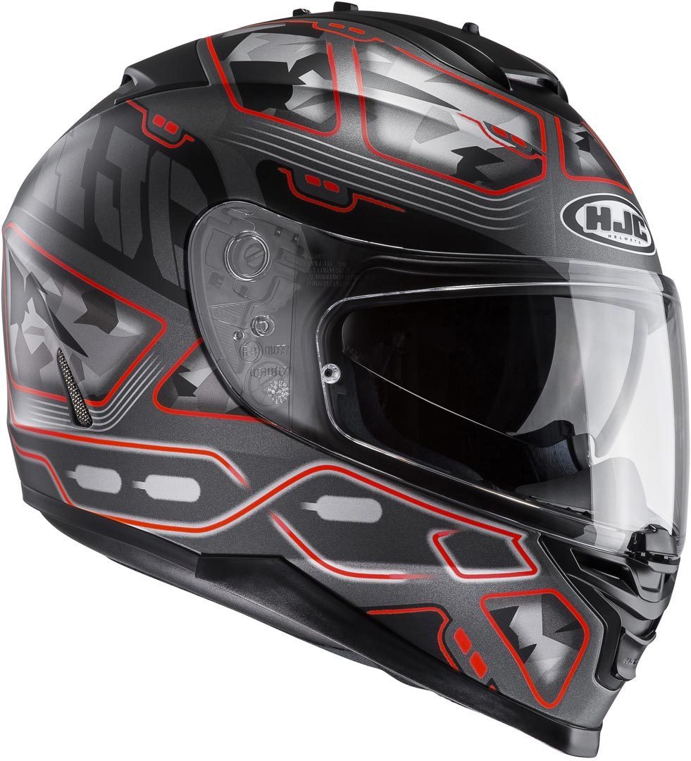 HJC IS-17 Uruk Casque Noir Rouge 2XS