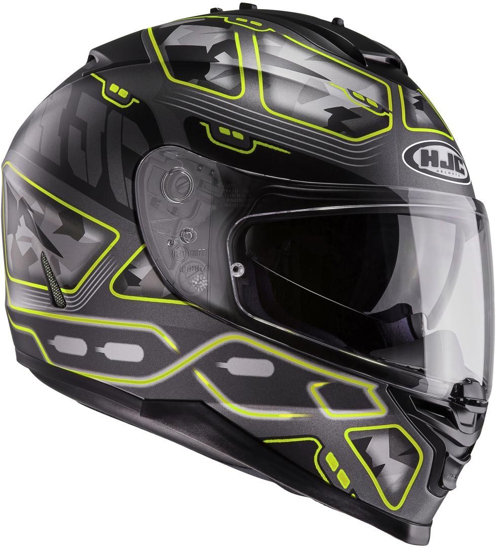 HJC IS-17 Uruk Casque Noir Jaune XS