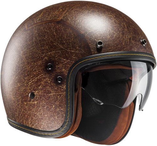 Hjc Fg 70S Vintage Jet Helm Bruin Xl hjc kopen in de aanbieding