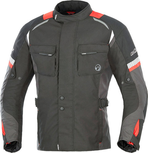 Buse Breno Motorfiets Textiel Jas Zwart Rood 2Xl buse kopen in de aanbieding