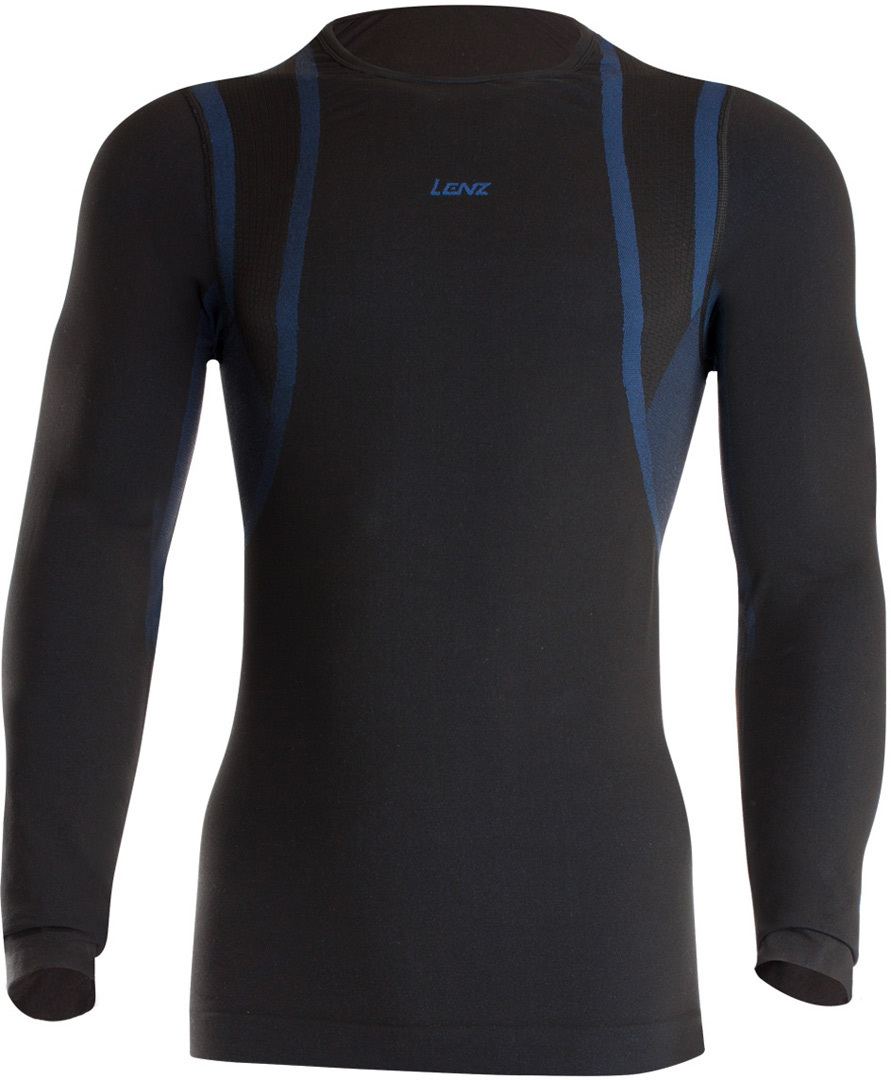 Image of Lenz 1.0 Functional Shirt Chemise fonctionnelle Noir Bleu L