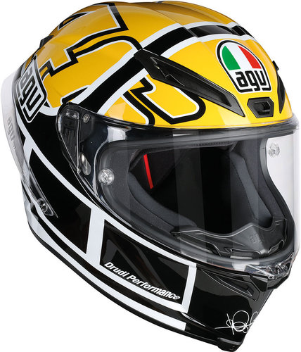 Agv Corsa R Rossi Goodwood Helm Zwart Geel Xs agv kopen in de aanbieding