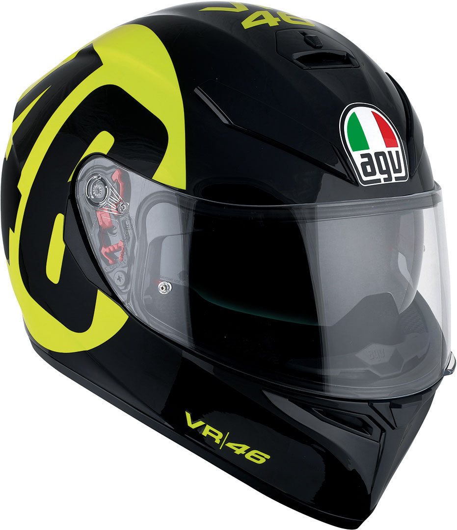 AGV K-3 SV Bollo 46 Casque Noir Jaune XS