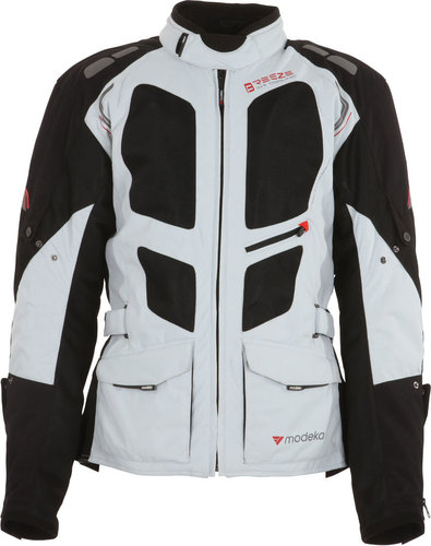 Modeka Breeze Textiel Jas Lang Zwart Grijs 4Xl modeka kopen in de aanbieding Modeka Breeze Textiel Jas Lang Zwart Grijs 4Xl modeka kopen in de aanbieding