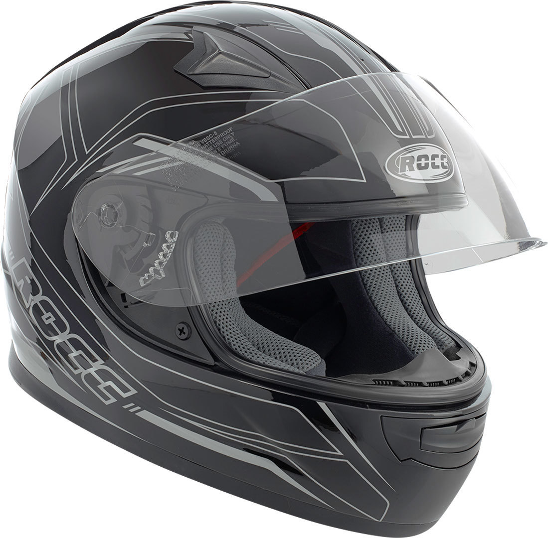 Rocc 382 Casque enfants Noir Argent 3XS