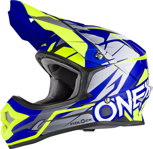 Oneal 3Series Freerider Motorcross Helm Blauw oneal kopen in de aanbieding