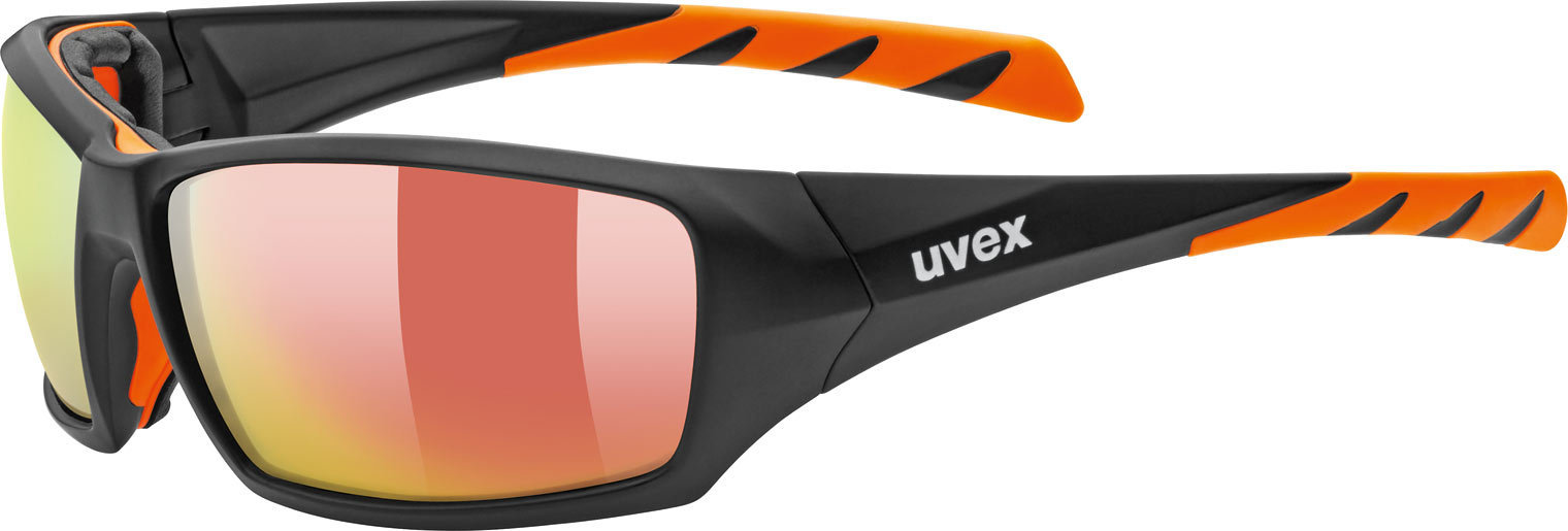 Uvex Sportstyle 308 Lunettes de sport Noir Orange unique taille