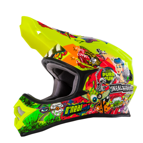 Oneal 3Series Crank Motorcross Helm Geel Xl oneal kopen in de aanbieding
