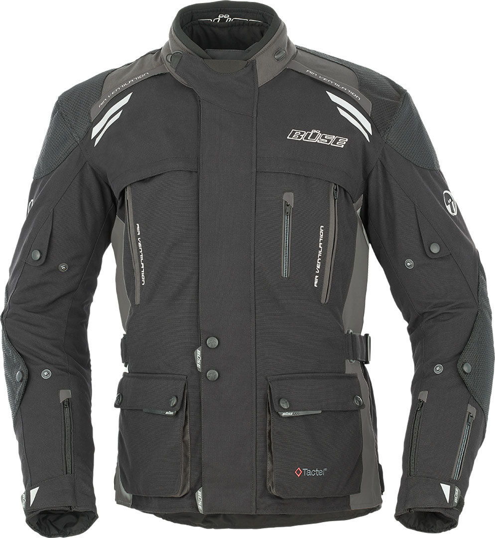 Büse Highland Veste Textile moto Noir Gris 48