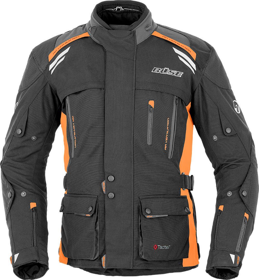 Büse Highland Veste Textile moto Noir Orange 62