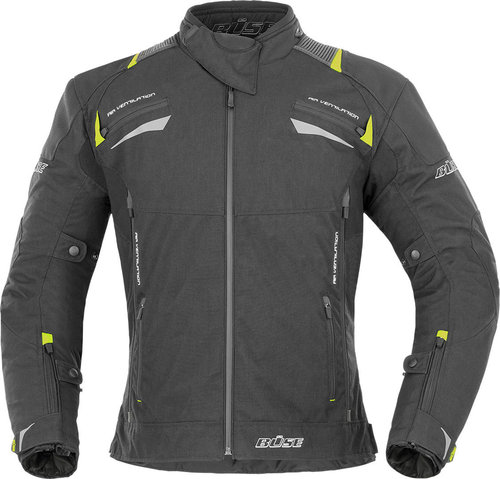 Buse Rico Motorfiets Textiel Jas Zwart Geel 2Xl buse kopen in de aanbieding